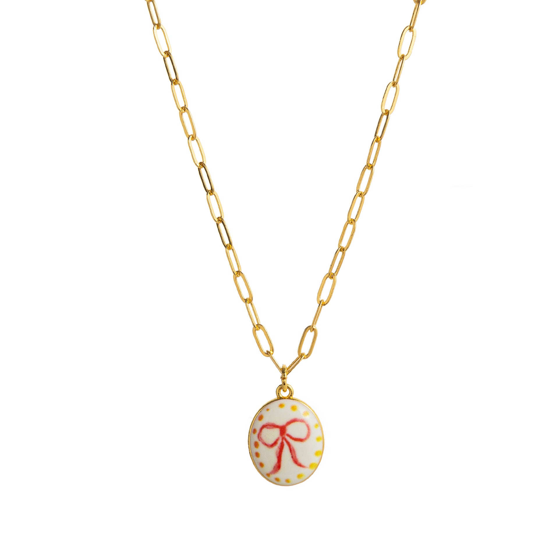 Wholesale Fresh Plant Series Necklace Titanium Steel Diy Lemon Strawberry Bow Pendant Necklace Clavicle Chain